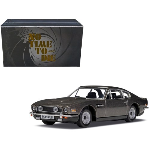Aston Martin V8 RHD (Right Hand Drive) Black Metallic James Bond 007 'No Time To Die' (2021) Movie Diecast Model Car by Corgi