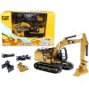 CAT Caterpillar 320F L Hydraulic Tracked Excavator with 5 Work Tools 'Play & Collect!' 1/64 Diecast Model by Diecast Masters