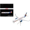 Airbus A321neo Commercial Aircraft 'Jet2Holidays' (G-SUNB) White with Tail Graphics 'Gemini 200' Series 1/200 Diecast Model Airplane by GeminiJets