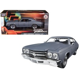 Dom's Chevrolet Chevelle SS Matt Gray 'Fast & Furious' Movie 1/24 Diecast Model Car by Jada