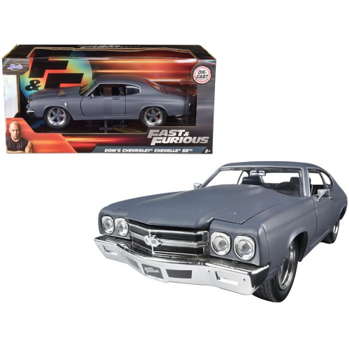 Dom's Chevrolet Chevelle SS Matt Gray 'Fast & Furious' Movie 1/24 Diecast Model Car by Jada