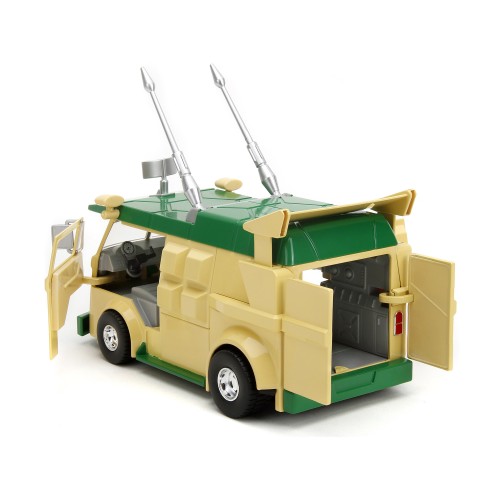Party Wagon Green and Beige and Donatello Diecast Figure 'Teenage Mutant Ninja Turtles' 'Hollywood Rides' Series Diecast Model by Jada