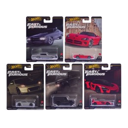 'Fast & Furious' 2024 5 piece Set J Diecast Model Cars by Hot Wheels