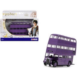 'Knight Bus' Triple Decker Bus Purple 'Harry Potter' Movie Series Diecast Model by Corgi