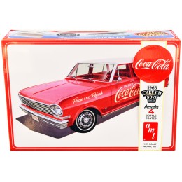 Skill 3 Model Kit 1963 Chevrolet II Nova Wagon 'Coca-Cola' 1/25 Scale Model by AMT