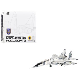 Mikoyan MiG-29UB Fulcrum-B Fighter Aircraft 'Vasylkiv Air Base Ukraine' (2021) Ukrainian Air Force 1/72 Diecast Model by JC Wings