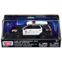 2015 Ford Police Interceptor Utility Black and White 'LAPD (Los Angeles Police Department)' 1/43 Diecast Model Car by Motormax
