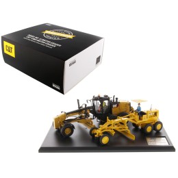 Cat Caterpillar No. 12 Motor Grader (Circa 1939-1959) and Cat Caterpillar 12M3 Motor Grader (Current) with Operators 'Evolution Series' Set of 2 pieces 1/50 Diecast Models by Diecast Masters