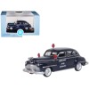 1946 DeSoto Suburban Ambulance Dark Blue 'Junction City Ambulance' 1/87 (HO) Scale Diecast Model Car by Oxford Diecast
