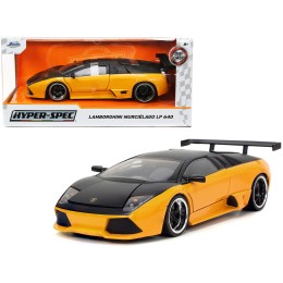 Lamborghini Murcielago LP 640 Yellow Metallic and Matt Black 'Hyper-Spec' Series 1/24 Diecast Model Car by Jada
