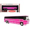 1980 MCI MC-9 Crusader II Intercity Coach Bus Pink 'Allstate Charter Lines Inc.' 'Vintage Bus & Motorcoach Collection' 1/87 (HO) Diecast Model by Iconic Replicas