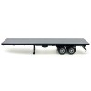 40ft Flatbed Trailer Gray Top 1/87 (HO) Plastic Model by Promotex