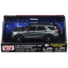 2022 Ford Police Interceptor Utility Gray Metallic Unmarked 'Custom Builder's Kit' 'Law Enforcement and Public Service' Series 1/43 Diecast Model Car by Motormax