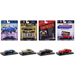 'Auto-Drivers' Set of 4 pieces in Blister Packs Release 111 Limited Edition to 9600 pieces Worldwide 1/64 Diecast Model Cars by M2 Machines