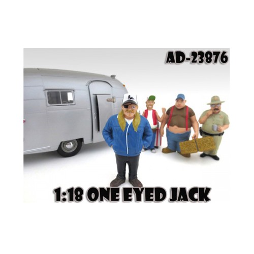 One Eyed Jack 'Trailer Park' Figure For 1:18 Scale Diecast Model Cars by American Diorama