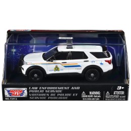 2022 Ford Police Interceptor Utility 'RCMP (Royal Canadian Mounted Police)' White 'Law Enforcement and Public Service' Series 1/43 Diecast Model Car by Motormax