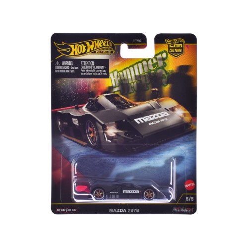 Mazda 787B Prototype Race Car Black 'Hammer Drop' Series Diecast Model Car by Hot Wheels