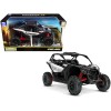 CAN-AM Maverick X3 ATV Hyper Silver and Red 1/18 Diecast Model by New Ray
