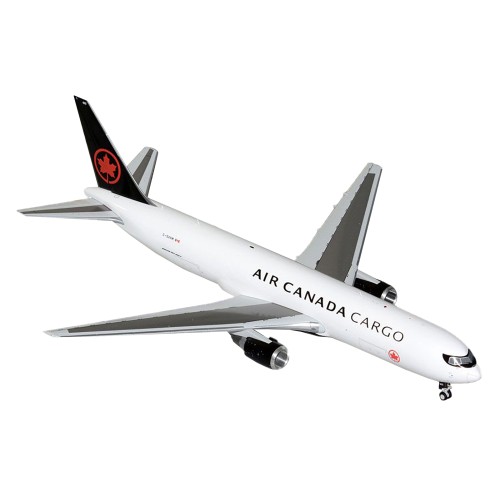 Boeing 767-300F Commercial Aircraft 'Air Canada Cargo' (C-GXHM) White with Black Tail 'Gemini 200' Series 1/200 Diecast Model Airplane by GeminiJets