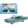1959 Pontiac Bonneville Coupe Seaspray Green with Silver Top 1/87 (HO) Scale Diecast Model Car by Oxford Diecast
