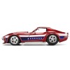 1969 Chevrolet Corvette Stingray ZL1 Red Metallic with Stars and Stripes Graphics 'Bigtime Muscle' Series 1/24 Diecast Model Car by Jada