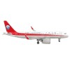Airbus A320neo Commercial Aircraft 'Sichuan Airlines' White with Red Stripes and Tail 1/400 Diecast Model Airplane by GeminiJets