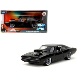 1970 Dodge Charger R/T Black 'Fast X' (2023) Movie 'Fast & Furious' Series 1/24 Diecast Model Car by Jada