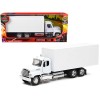 Freightliner 114SD Box Truck White 'Long Haul Trucker' Series 1/32 Diecast Model by New Ray