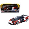 McLaren Senna #22 Black with Red and White Graphics 'GT Racing' Series 1/24 Diecast Model Car by Motormax