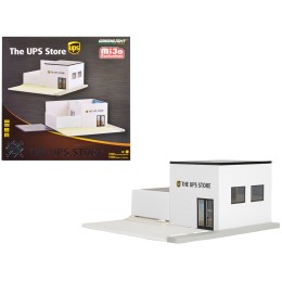 The UPS Store Diorama 'Mechanic's Corner' for 1/64 Scale Models by Greenlight