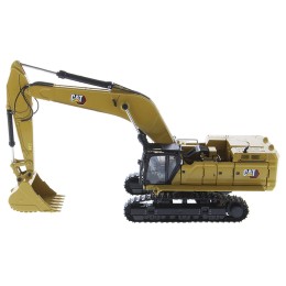 CAT Caterpillar 395 Next Generation Hydraulic Excavator (General Purpose Version) Yellow with Operator and Additional Tools 'High Line' Series 1/50 Diecast Model by Diecast Masters