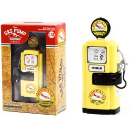 1948 Wayne 100-A Gas Pump 'Norwalk Gasoline' Yellow and Black 'Vintage Gas Pumps' Series 11 1/18 Diecast Model by Greenlight
