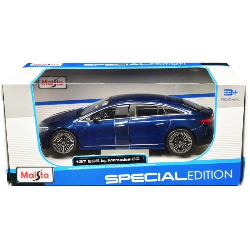 Mercedes-Benz EQS Blue Metallic 'Special Edition' Series 1/27 Diecast Model Car by Maisto