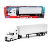 Freightliner Cascadia Truck White with White Container 'Transporter' Series 1/32 Diecast Model by Welly