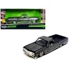 1965 Chevrolet El Camino Lowrider Black Metallic with Silver Graphics 'Lowriders' Series 1/25 Diecast Model Car by Maisto