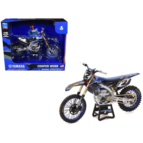 Yamaha YZ450F Motorcycle #2 Cooper Webb 'Yamaha Factory Racing' 1/12 Diecast Model by New Ray