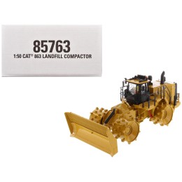CAT Caterpillar 836 Landfill Compactor Yellow 'High Line' Series 1/50 Diecast Model by Diecast Masters