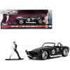 1965 Shelby Cobra 427 S/C #2 Black Metallic and White and Harvey Two-Face Diecast Figure 'Batman' 'Hollywood Rides' Series 1/32 Diecast Model Car by Jada
