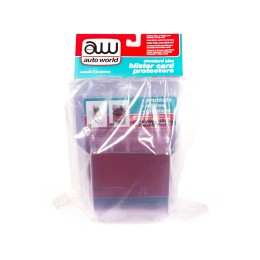 Standard Size 6 Blister Card Protectors for 1/64 Scale Blister Cards by Auto World