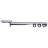 48ft 3-Axle Drop Deck Trailer with Chrome Wheels and Silver Top 1/87 (HO) Plastic Model by Promotex