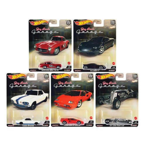 'Jay Leno’s Garage' 5 piece Set 'Car Culture' Series Diecast Model Cars by Hot Wheels