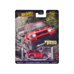Mitsubishi Pajero Evolution RHD (Right Hand Drive) Red 'Terra Trek' Series Diecast Model Car by Hot Wheels