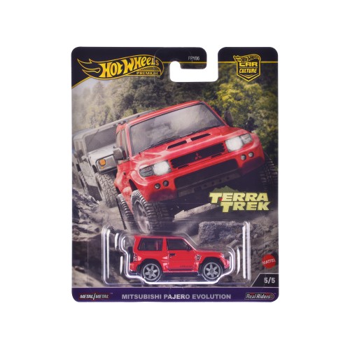 Mitsubishi Pajero Evolution RHD (Right Hand Drive) Red 'Terra Trek' Series Diecast Model Car by Hot Wheels