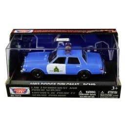 1983 Dodge Diplomat 'Royal Canadian Mounted Police' (RCMP) Light Blue and White 1/43 Diecast Model Car by Motormax