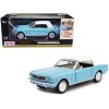 1964 1/2 Ford Mustang Light Blue with White Top James Bond 007 'Thunderball' (1965) Movie 'James Bond Collection' Series 1/24 Diecast Model Car by Motormax