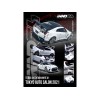 Nissan GT-R (R35) 'Top Secret' RHD (Right Hand Drive) White with Black Top 'Tokyo Auto Salon 2021' 1/64 Diecast Model Car by Inno Models