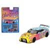 Nissan 35GT-RR Ver.1 'LB-Silhouette Works GT' Light Blue and Yellow with Graphics 'LBWK KUMA' Limited Edition 1/64 Diecast Model Car by Mini GT
