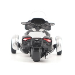 Can-Am Spyder RT 3-Wheel Motorcycle Hyper Silver Metallic with Driver Figure 1/32 Diecast Model by BRP Models