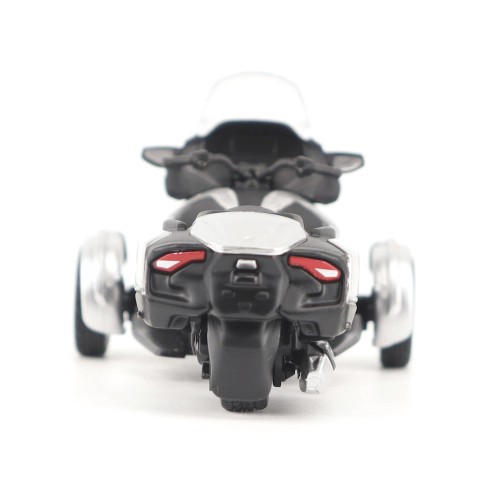 Can-Am Spyder RT 3-Wheel Motorcycle Hyper Silver Metallic with Driver Figure 1/32 Diecast Model by BRP Models