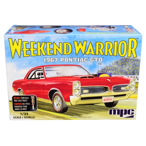 Skill 3 Model Kit 1967 Pontiac GTO 'Weekend Warrior' 3 in 1 Kit 1/25 Scale Model by MPC
